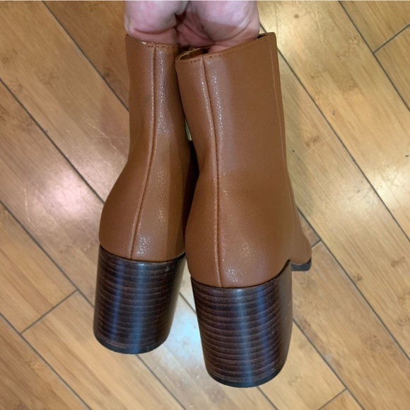 Paolo Sadie Block Heel Boot in Cognac - Picture 4 of 10